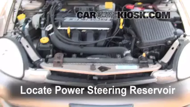 2001 Dodge Neon 2.0L 4 Cyl. Liquide de direction assistée Rajouter des liquides